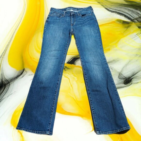 Eddie Bauer Slightly Curvy Bootcut Jeans Blue Size 8 - Picture 2 of 11